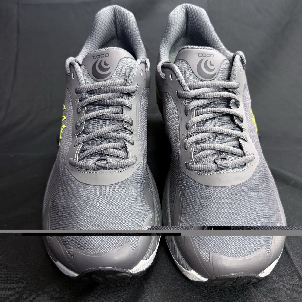 Topo Men's Athletic MTN Racer 4 Grey/Lime Size 9 Hiking Trail Running Shoe‎ - Picture 5 of 8